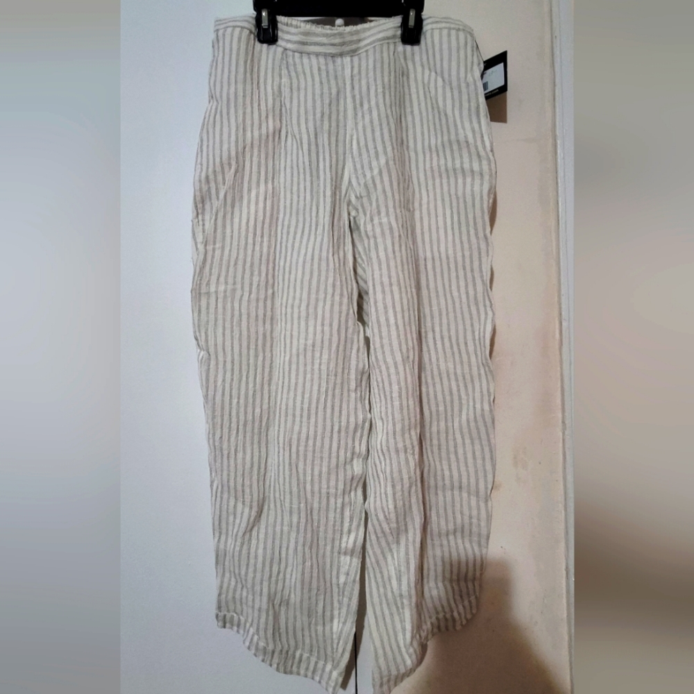 100% linen summer pants